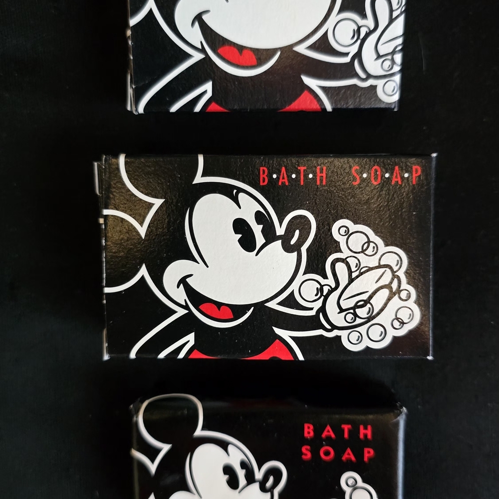 Vintage 3 Different Disney Mickey Mouse Soap Bars. Mint Condition.